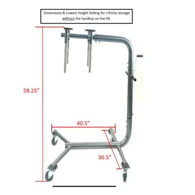 Bestop - Bestop 42840-01 LIFTnGO Hardtop Removal Tool/Storage - Jeep Wrangler JK