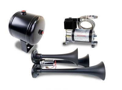 Kleinn Automotive Air Horns - Kleinn Automotive Air Horns HK3-1 Pro Blaster Triple Horn Kit