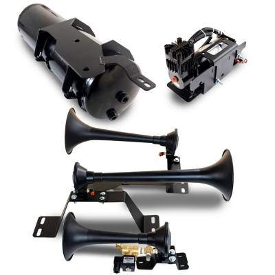 Kleinn Automotive Air Horns - Kleinn Automotive Air Horns GMHD20-734 Onboard Air System w/Horns