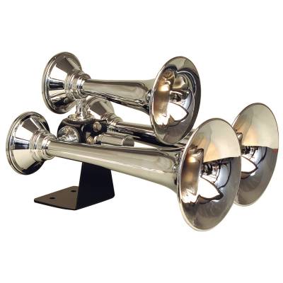 Kleinn Automotive Air Horns - Kleinn Automotive Air Horns 501 Chrome Triple Horn