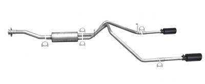 Gibson Performance - Gibson Performance 65586B Black Elite Cat-Back Dual Split Exhaust System