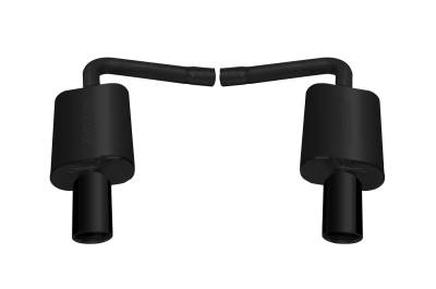 Gibson Performance - Gibson Performance 619699B Black Elite Axle-Back Dual Exhaust System