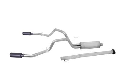 Gibson Performance - Gibson Performance 69545B Black Elite Cat-Back Dual Split Exhaust System