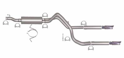 Gibson Performance - Gibson Performance 66549 Cat-Back Dual Split Exhaust System