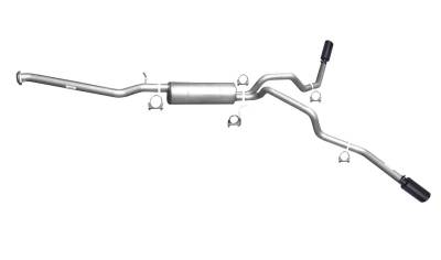 Gibson Performance - Gibson Performance 65003B Black Elite Cat-Back Dual Extreme Exhaust System