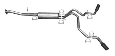 Gibson Performance - Gibson Performance 65562B Black Elite Cat-Back Dual Extreme Exhaust System