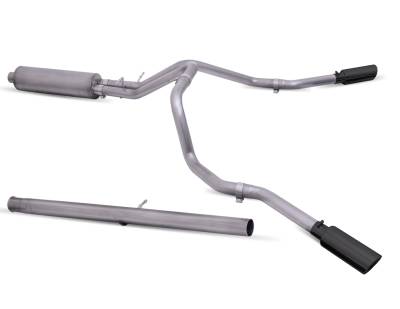 Gibson Performance - Gibson Performance 65712B Black Elite Cat-Back Dual Extreme Exhaust System
