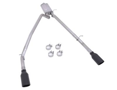 Gibson Performance - Gibson Performance 66573B Black Elite Cat-Back Dual Split Exhaust System