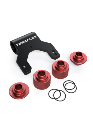 TeraFlex Suspension - TeraFlex Jeep Gladiator JT Uinta Bike Mount complete w/Mount Bracket and Spacers-15mm x 100/110/150