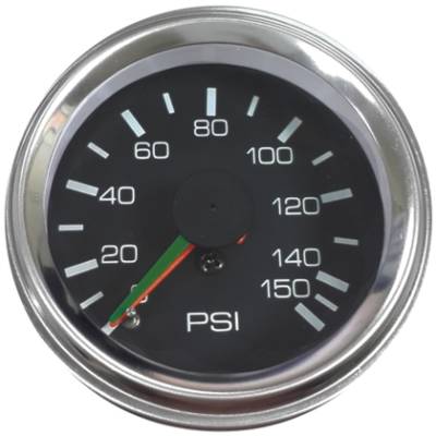 Bulldog Winch - Bulldog 0-150Psi Air Pressure Gauge 2 Inch Mechanical Lighted
