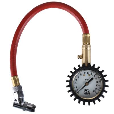 Bulldog Winch - Bulldog Low Air Pressure Gauge 0-15PSI Glow in the Dark Analog