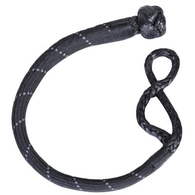 Bulldog Winch - Bulldog Abrasion Resistant Rope Shackle 12mm 45000 Lbs Breaking Strength 10 Inch Diameter Loop Reflective