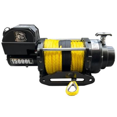 Bulldog Winch - Bulldog 15000 LB Winch Premium Series Wound Motor HD Synthetic Rope