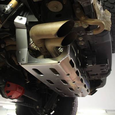 Asfir 4x4 - Asfir 4x4 Muffler Skid Plate - Jeep Wrangler JL 21-24 (392)