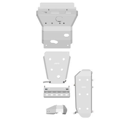 Asfir 4x4 - Asfir 4x4 Toyota 4Runner 5th Gen Skid Plate system - 2010-2024 (with KDSS)