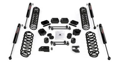TeraFlex Suspension - TeraFlex  JL 2dr: 3.5” Coil Spring Base Lift Kit & 9550 VSS Twin-Tube Shocks