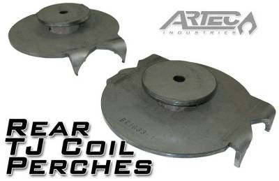 Artec Industries - Artec Jeep TJ Rear Coil Perches And Retainers 97-06 Wrangler TJ Pair 3.5 Inch Axle Tube Diameter