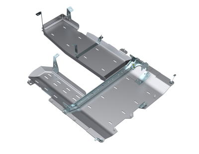 Artec Industries - Artec JLU T-Case/Fuel Skid/ DPF Only -  4 Door 3.0L Diesel Aluminum