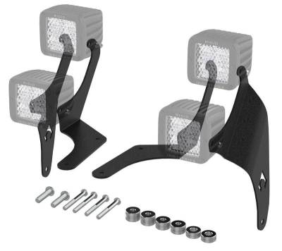 Artec Industries - Artec JL A-Pillar Dual LED Cube Light Mount - JL 392 / JT Mojave