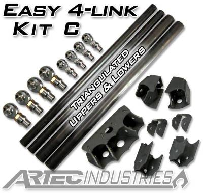 Artec Industries - Artec Easy 4 Link Kit C Tube All 1.25 Inch Rod Ends