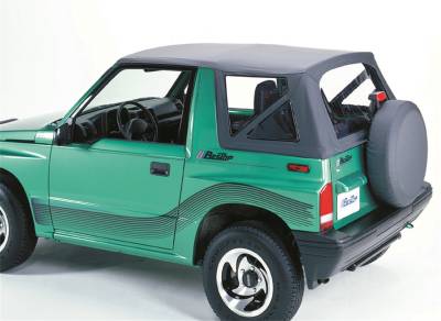Bestop - Bestop Replace-A-Top For OEM - '89-94 Tracker/Sidekick (Black Denim; Clear Windows; No Door Skins Included)