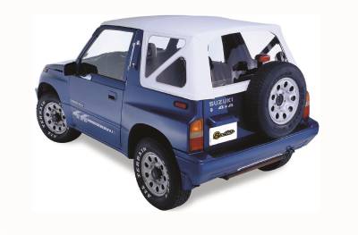 Bestop - Bestop Replace-A-Top For OEM - '89-94 Tracker/Sidekick (White Denim; Clear Windows; No Door Skins Included)