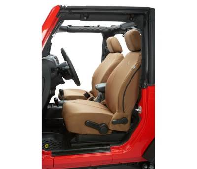 Bestop - Bestop Seat Covers - Jeep '07-12 Wrangler JK; Front (Tan)