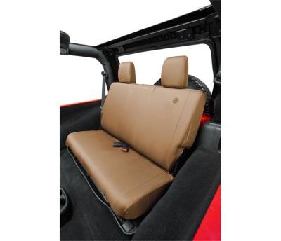 Bestop - Bestop Seat Covers - Jeep '07-18 Wrangler JK 2-Door; Rear (Tan)