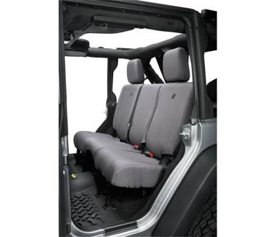 Bestop - Bestop Seat Covers - Jeep '07, '13-18 Wrangler JK 4-Door; Rear (Charcoal)