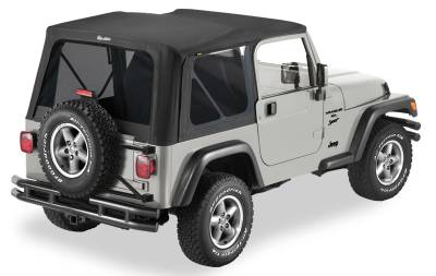 Bestop - Bestop Replace-A-Top For OEM - Jeep '03-06 Wrangler TJ Exc. Unlimited (Black Diamond; Tinted Windows; No Door Skins Included)