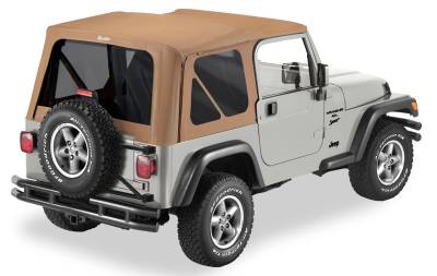 Bestop - Bestop Replace-A-Top For OEM - Jeep '97-02 Wrangler TJ (Spice; Tinted Windows; No Door Skins Included)