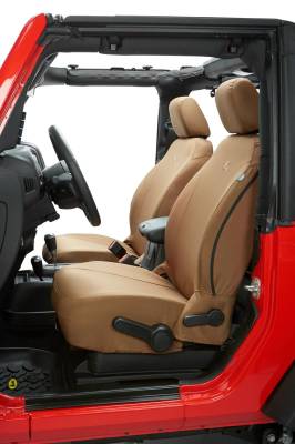 Bestop - Bestop Seat Covers - Jeep '20-26 Gladiator / '18-2026 Wrangler JL 4-Door; Front (Tan)