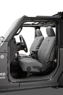 Bestop - Bestop Seat Covers - Jeep '20-26 Gladiator / '18-2026 Wrangler JL 4-Door; Front (Charcoal)
