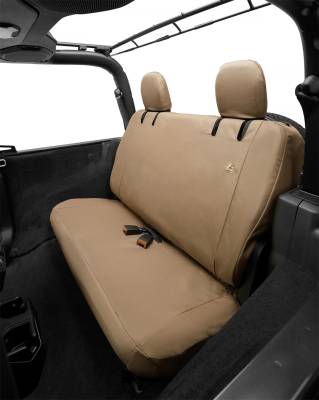 Bestop - Bestop Seat Covers - Jeep '18-2023 Wrangler JL 2-Door; Rear (Tan)