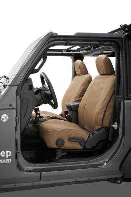 Bestop - Bestop Seat Covers - Jeep '18-26 Wrangler JL 2-Door; Front (Tan)
