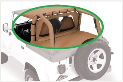 Pavement Ends - Pavement Ends Cab Curtain - '03-06 Wrangler TJ (Black Diamond)