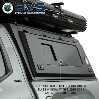 Overland Vehicle Systems - Expedition - Truck Cap W/Full Wing Window Doors, Front and Rear Windows & 3rd Brake Light