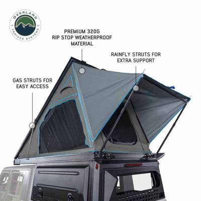 Overland Vehicle Systems - MagPak - Camper W/Tent, Lights, Rear Molle Panel, Side Tie Downs, Front & Rear Windows