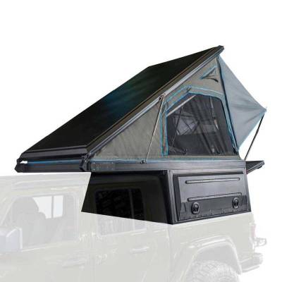 Overland Vehicle Systems - MagPak - Camper W/Tent, Lights, Rear Molle Panel, Side Tie Downs, Front & Rear Windows