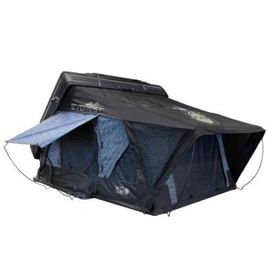 Overland Vehicle Systems - XD Everest 4 - Cantilever Aluminum Roof Top Tent, 4 Person, Grey Body & Black Rainfly