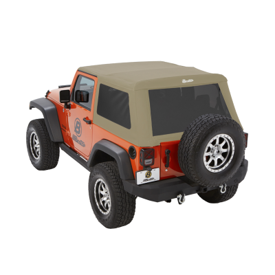 Bestop - Bestop Replace-A-Top For Trektop - Jeep '97-06 Wrangler TJ Exc. Unlimited (Black Denim; Tinted Windows; No Door Skins Included)