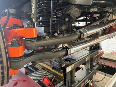 Apex Chassis - Apex Chassis Jeep 2.5 Ton Tie Rod & Drag Link Assembly Dana 44 No Flip Polished Aluminum For 18-24 Jeep Wrangler 19-24 Gladiator
