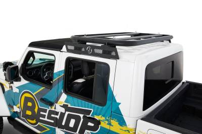 Bestop - Granite Series Hardtop Roof Rack,Jeep 2020-26 Gladiator; 2018-2026 Wrangler JL 2-Door