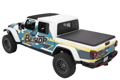 Bestop - Bestop EZ-Roll Soft Tonneau - '20-26 Gladiator; For 5 ft. bed (Black Diamond)
