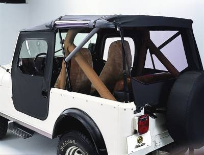 Bestop - Pavement Ends Replay OEM Replacement Top - '97-06 Wrangler TJ Exc. Unlimited (Black Denim; Clear Windows; Upper Door Skins Included)