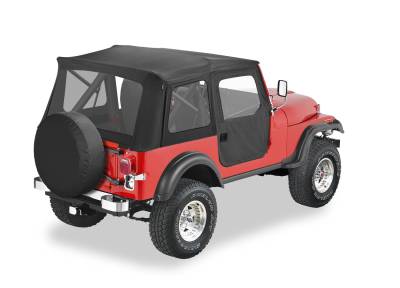 Bestop - Bestop Replace-A-Top For OEM - Jeep '03-06 Wrangler TJ Exc. Unlimited (Black Diamond; Tinted Windows; No Door Skins Included)