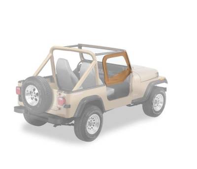 Bestop - Bestop Door Mirror Set - Jeep '87-95 Wrangler YJ / '97-06 Wrangler TJ (Chrome; Cast Aluminum)