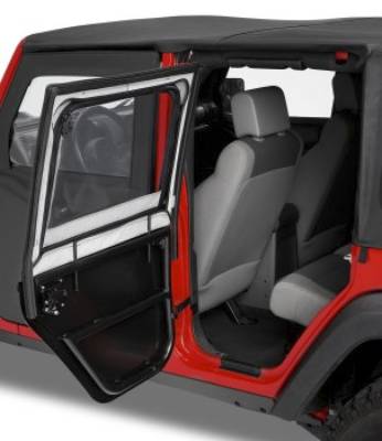 Bestop - Bestop 51806-35 HighRock 4x4(TM) Element(TM) Upper Fabric Half Doors