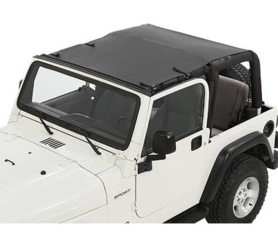 Bestop - Bestop Supertop Classic - Jeep '76-86 CJ7 / '87-95 Wrangler YJ (Black Denim; Clear Windows)