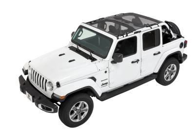 Bestop - Bestop Element Upper Doors - Jeep '20-26 Gladiator / '18-26 Wrangler JL (Front; Black Twill)
